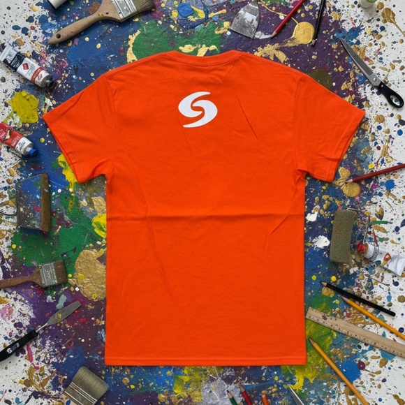 Gildan Cane Records Graphic Tee Orange Regular - Picture 2 of 9